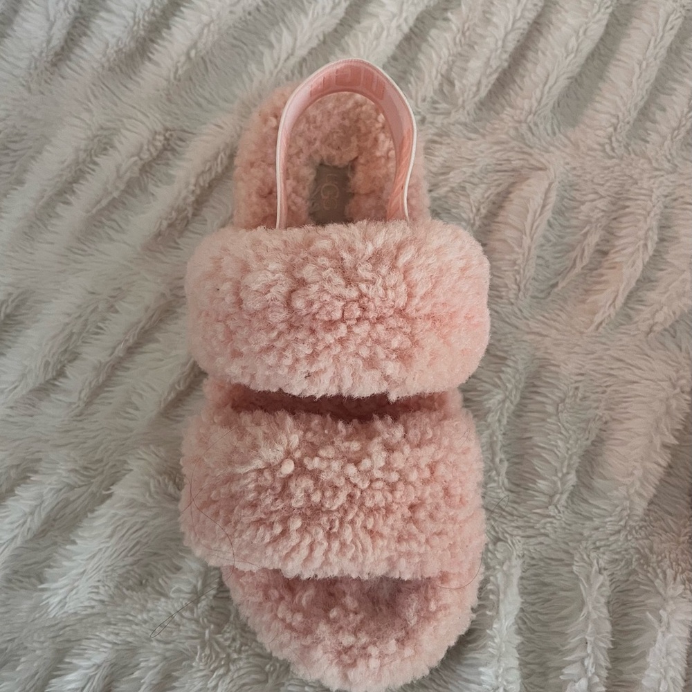 Ugg Light Pink Platform Slippers - image 2